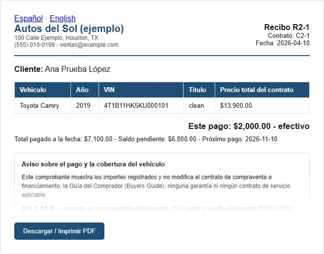 Recibos que tu cliente sí entiende